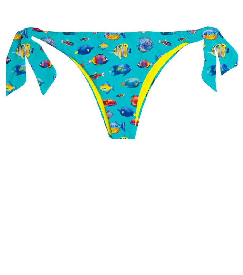 Zeybra BRASILIANA DONNA REVERSIBILE PESCI HAWAY Nuovo