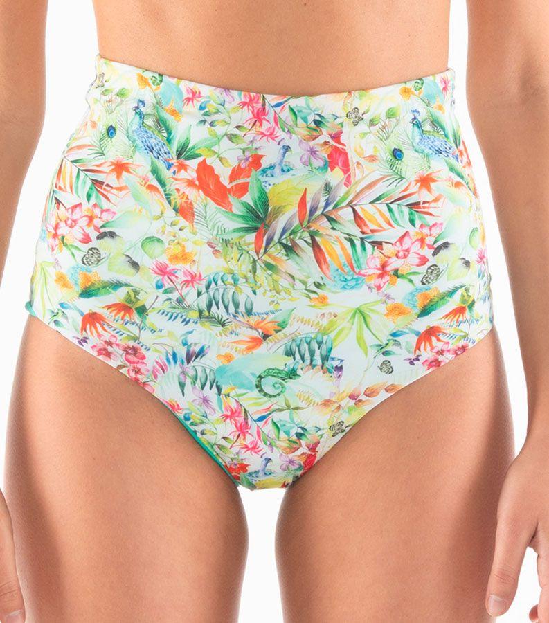 Zeybra SLIP VITA ALTA DONNA REVERSIBILE BOTANIC BIANCO Soddisfazione Garantita