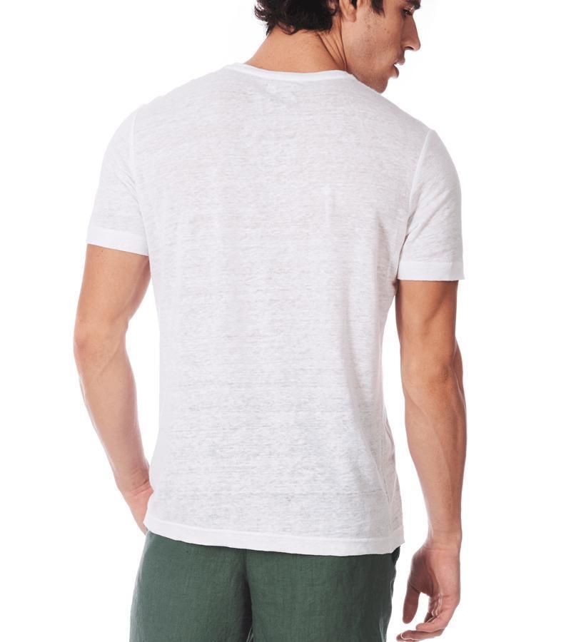 Zeybra T-SHIRT UOMO LINO BIANCO Vendita Economica
