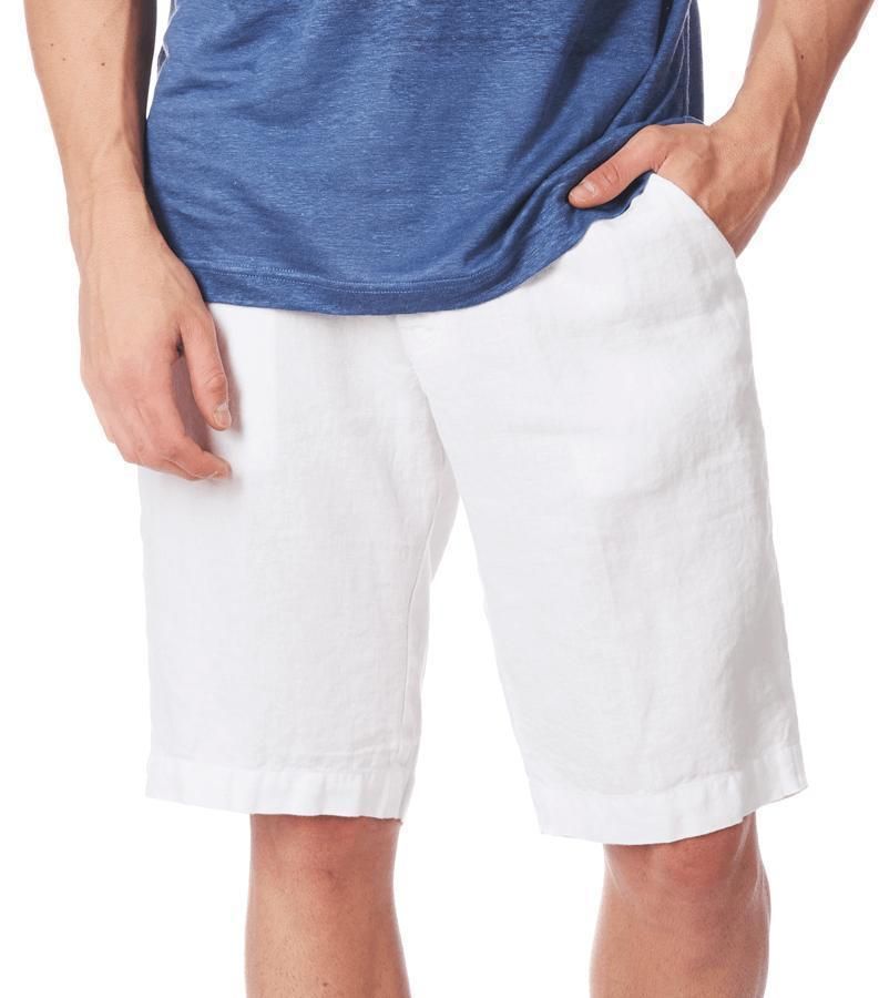 Zeybra BERMUDA UOMO LINO BIANCO Offerta Pasqua
