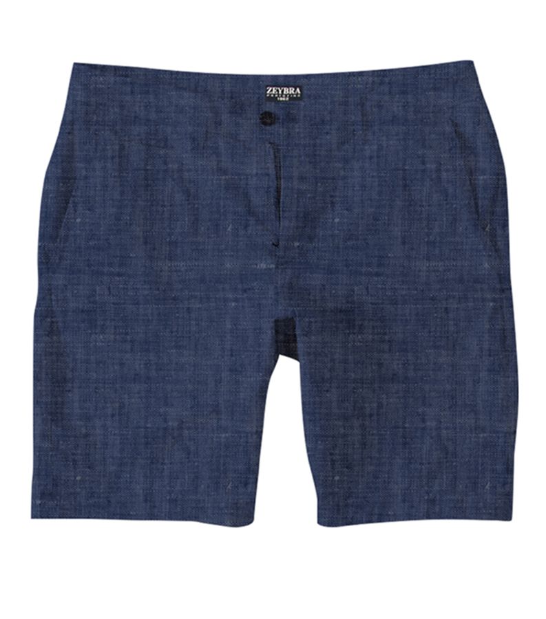 Zeybra BERMUDA UOMO LINO BLU Offerta per la Festa della Mamma