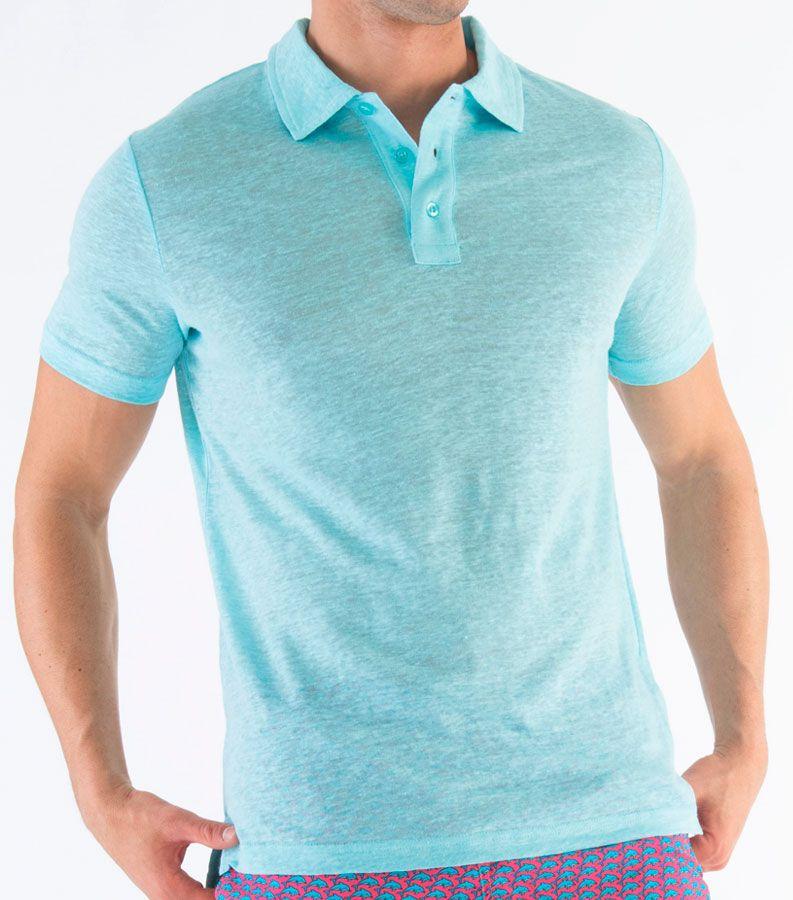 Zeybra POLO UOMO LINO ACQUA Offerta Anniversario