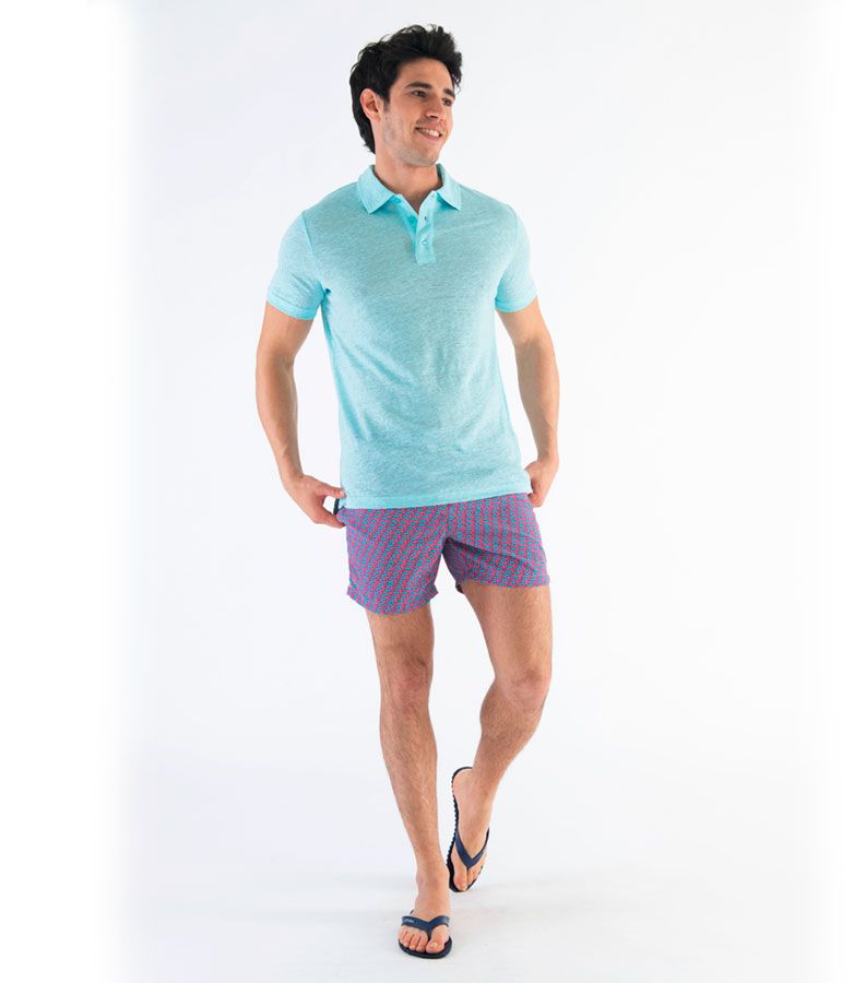 Zeybra POLO UOMO LINO ACQUA Offerta Anniversario