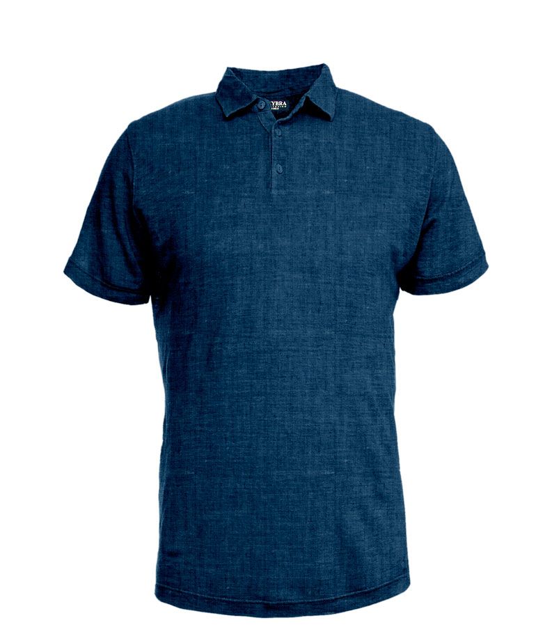 Zeybra POLO UOMO LINO BLU Vendita calda