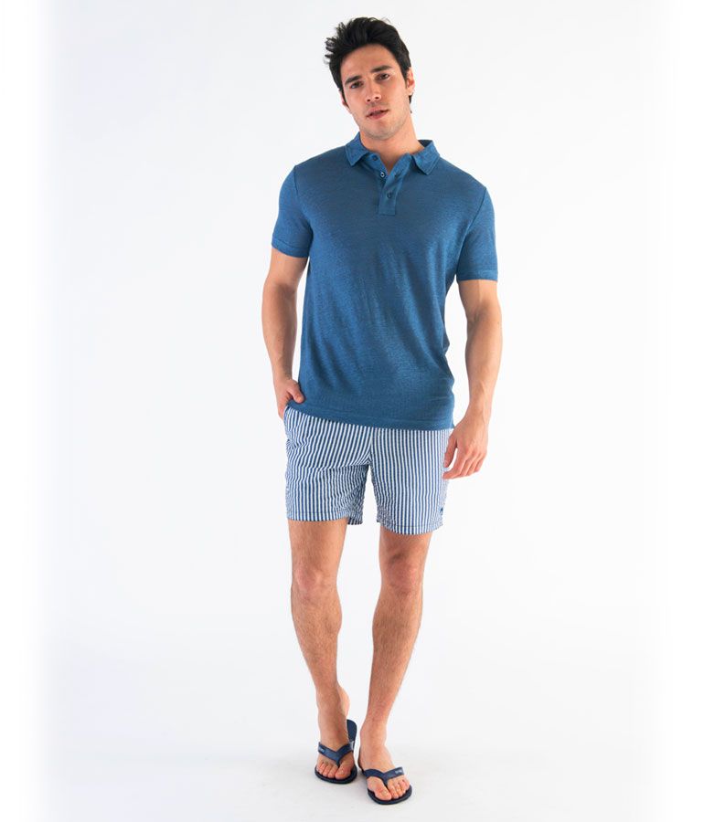 Zeybra POLO UOMO LINO DENIM Offerta migliore