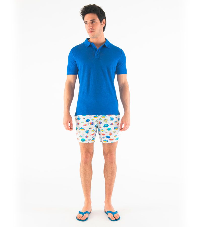 Zeybra POLO UOMO LINO ELETTRICO Latest fashion