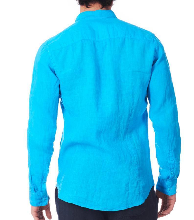 Zeybra CAMICIA UOMO LINO Ritorno libero