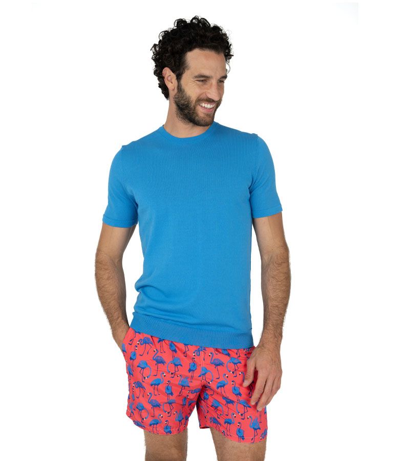 Zeybra T-SHIRT UOMO 100% COTONE CRÈPE OCEAN 2025