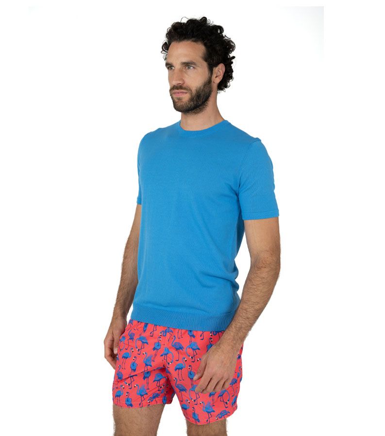 Zeybra T-SHIRT UOMO 100% COTONE CRÈPE OCEAN 2025