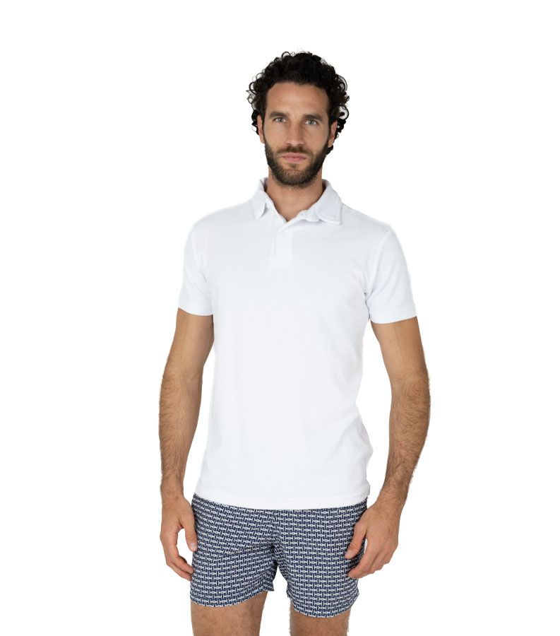 Zeybra POLO UOMO SPUGNA BIANCO Vendita
