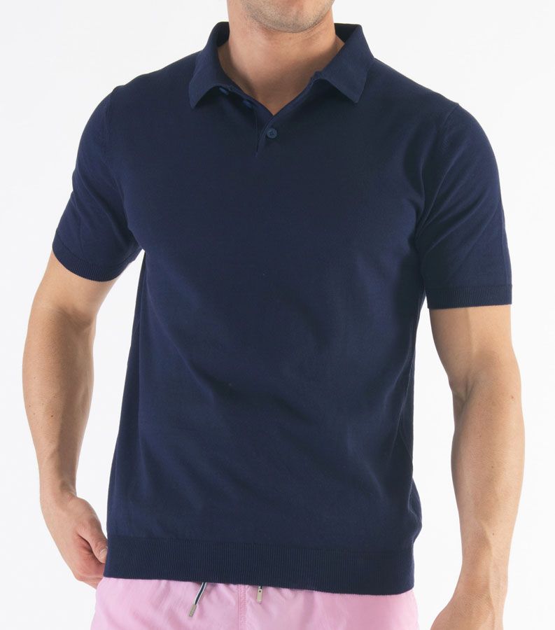 Zeybra POLO UOMO COTONE CREPE BLU Acquista Ora