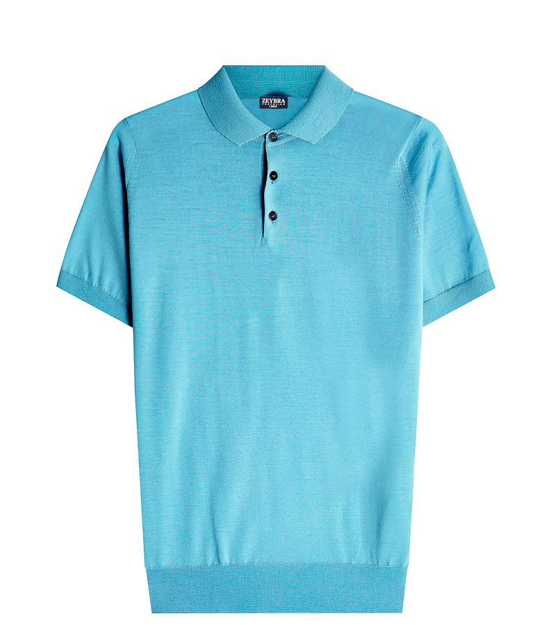 Zeybra POLO UOMO COTONE CREPE CIELO Consegna Veloce