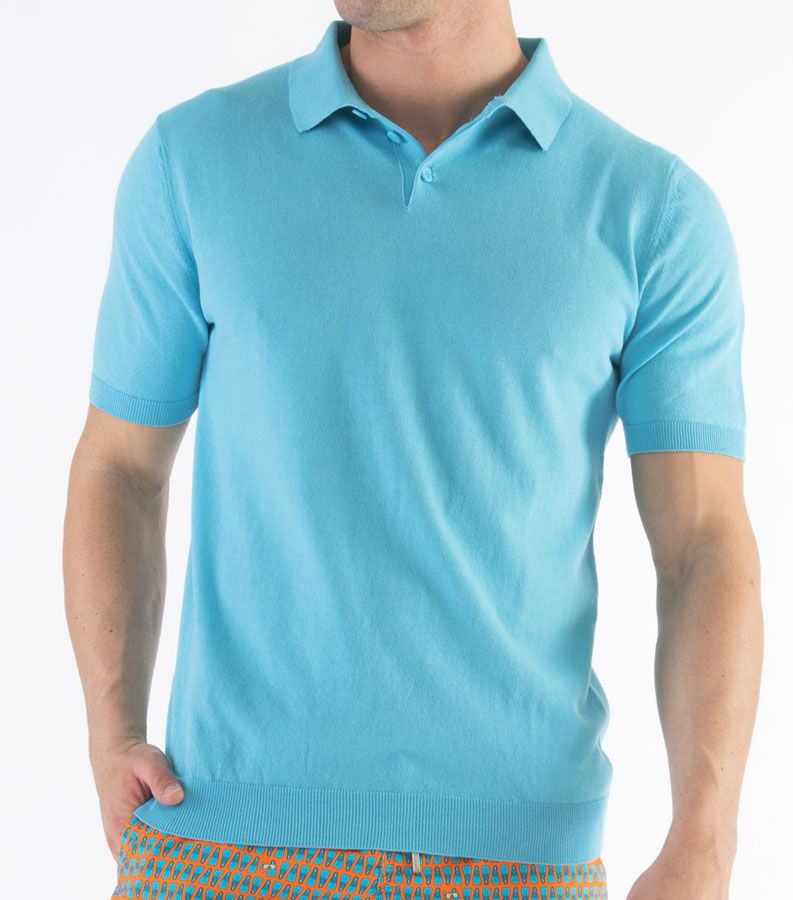 Zeybra POLO UOMO COTONE CREPE CIELO Consegna Veloce