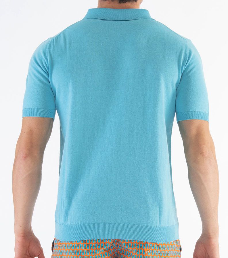 Zeybra POLO UOMO COTONE CREPE CIELO Consegna Veloce