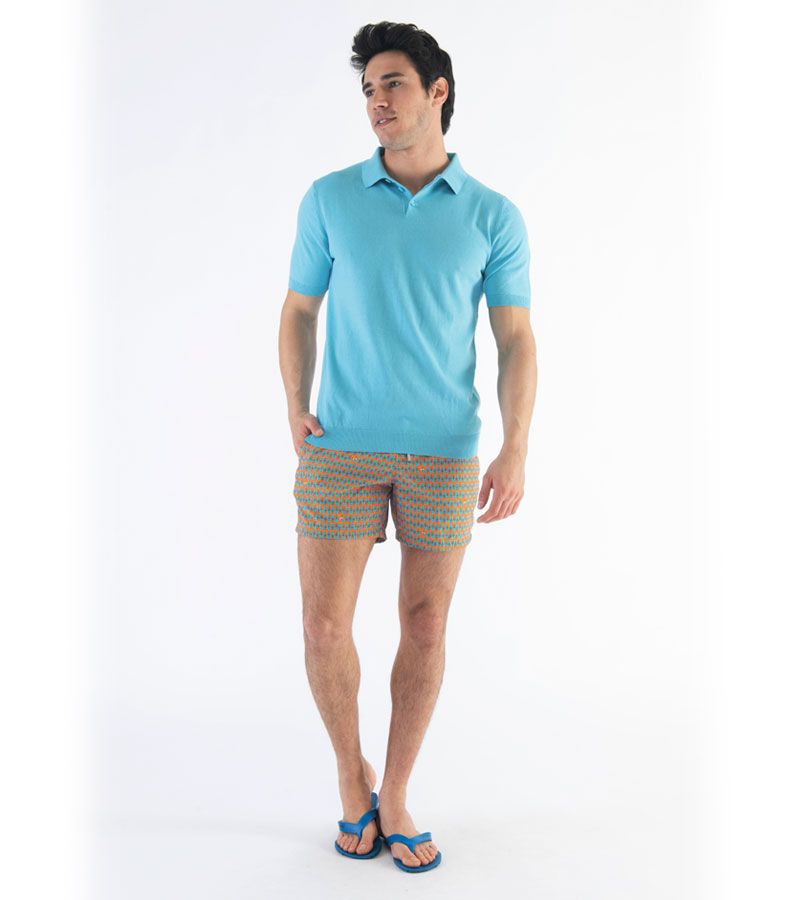 Zeybra POLO UOMO COTONE CREPE CIELO Consegna Veloce