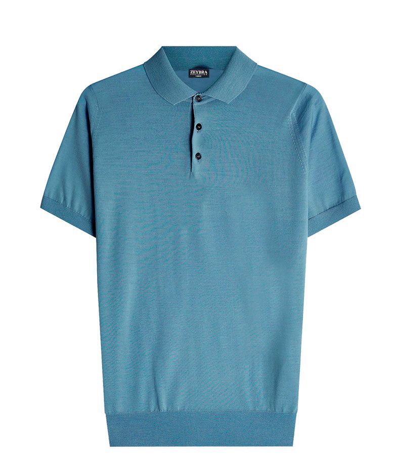Zeybra POLO UOMO COTONE CREPE DENIM Promozione Limitata