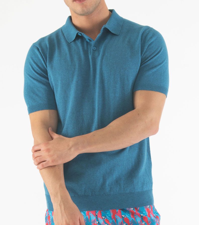 Zeybra POLO UOMO COTONE CREPE DENIM Promozione Limitata