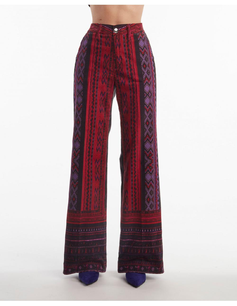 Angelo marani PANTALONE IN VELLUTOST SCACCHI