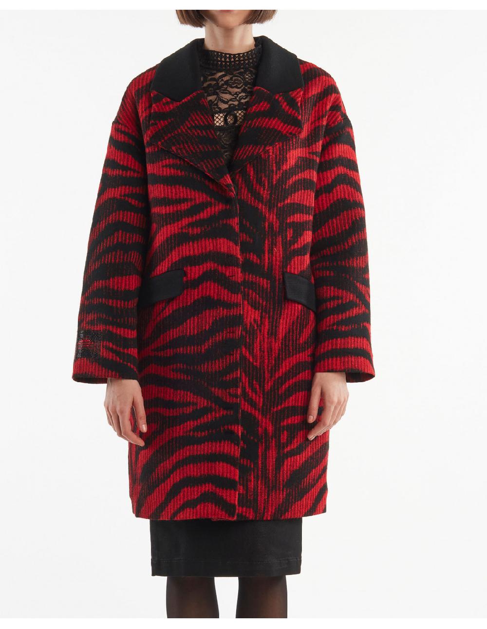 Angelo marani CAPPOTTO IN MAGLIA JAQUARD Nuovo